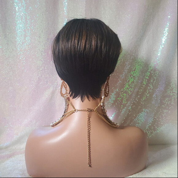 3 color tone pixie cut wigs